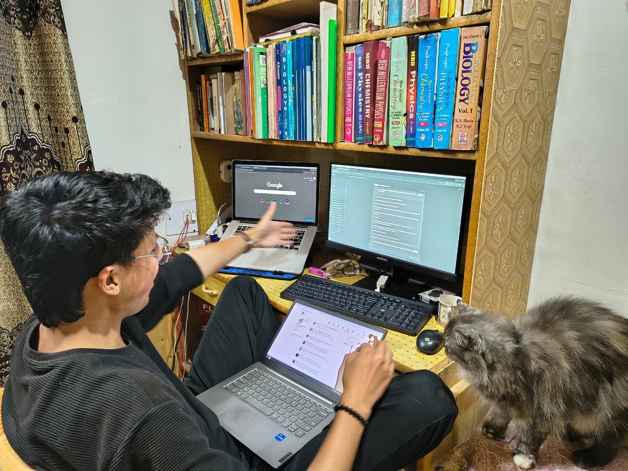 Mehran at his desk, building OpenLoop